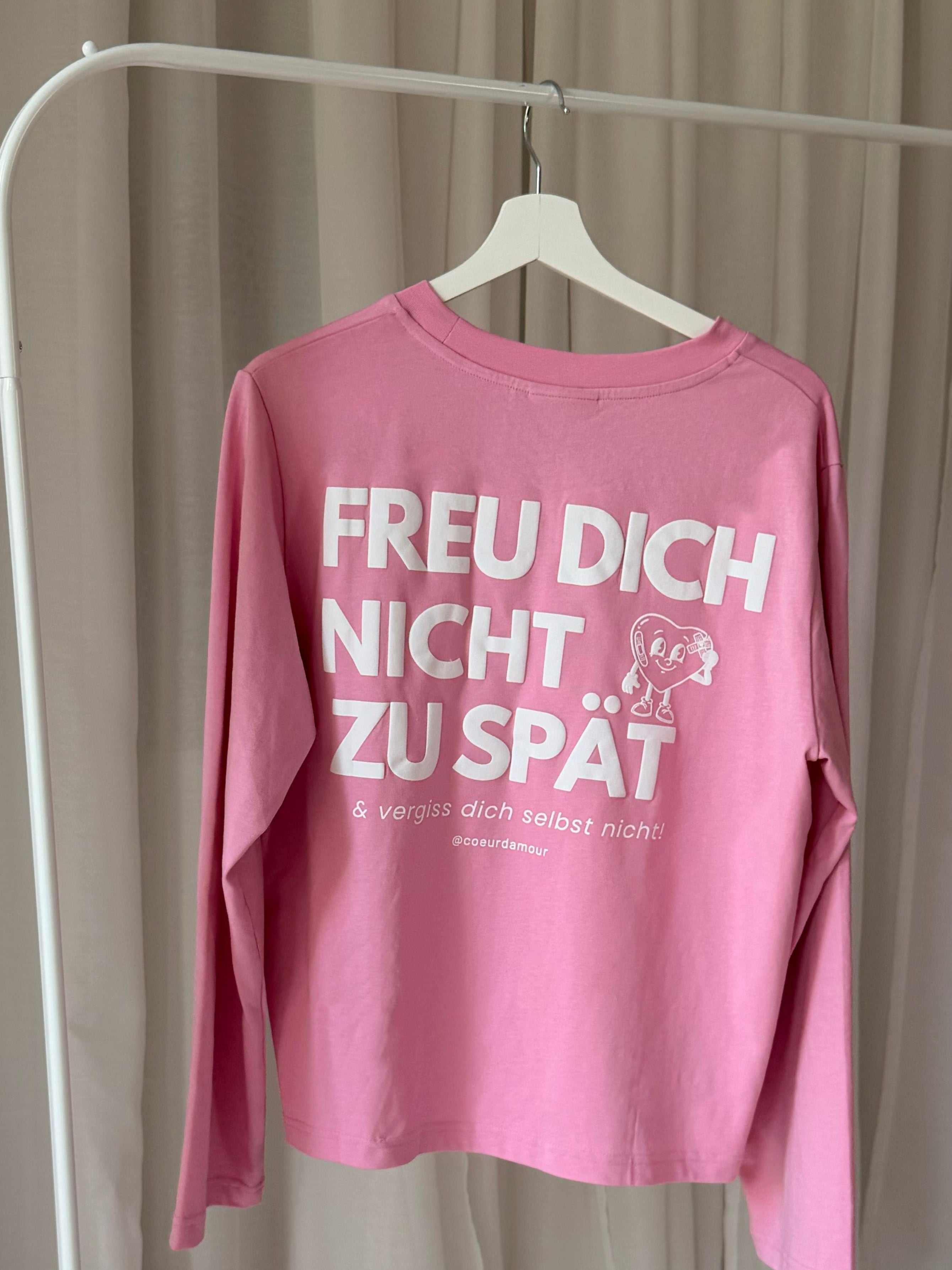 ⁠⁠FREUDE Longsleeve (rosa)