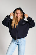 KINDNESS CLUB ZIPPER - DUNKELBLAU